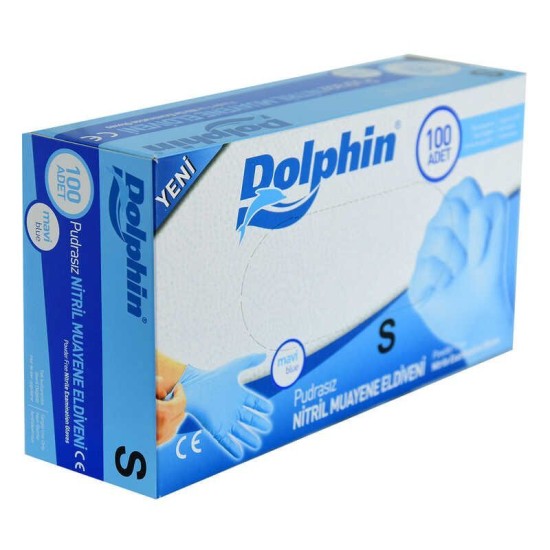 Pudrasız Mavi Nitril Eldiven Küçük Boy (S) 100 Lü Paket Pudrasız Mavi Nitril Eldiven Küçük Boy (S) 100 Lü Paket