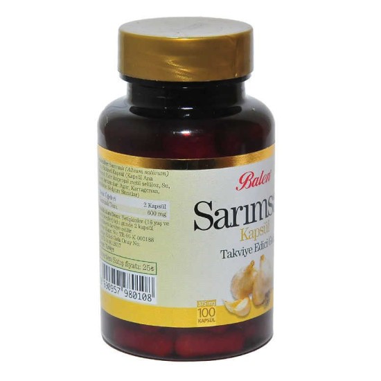 Sarımsak 100 Kapsül Sarımsak 100 Kapsül