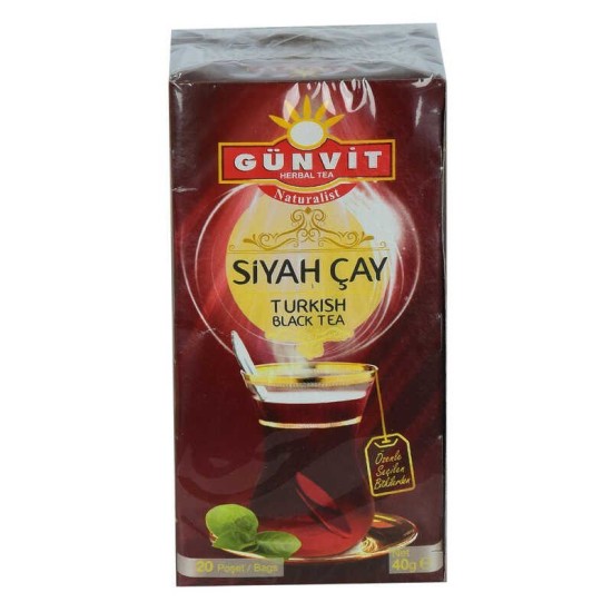 Siyah Çay 2 Gr X 20 Süzen Poşet 40 Gr Siyah Çay 2 Gr X 20 Süzen Poşet 40 Gr