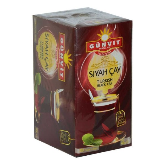 Siyah Çay 2 Gr X 20 Süzen Poşet 40 Gr Siyah Çay 2 Gr X 20 Süzen Poşet 40 Gr