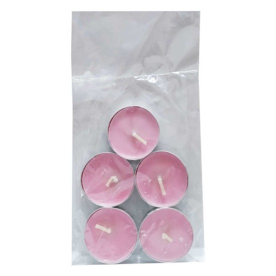 Tea Lights Pembe Mum 5 li 1 Paket Tea Lights Pembe Mum 5 li 1 Paket