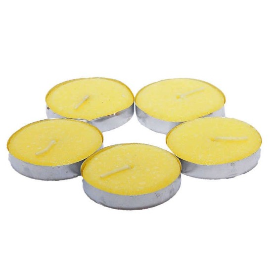 Tea Lights Sarı Mum 5 li 1 Paket Tea Lights Sarı Mum 5 li 1 Paket