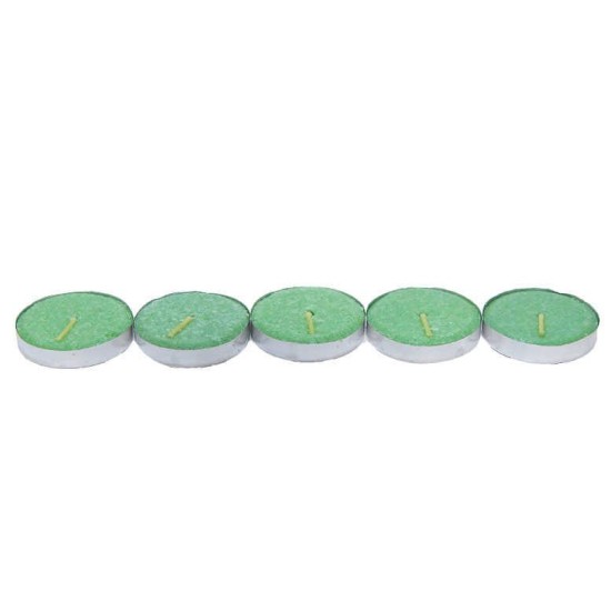 Tea Lights Yeşil Mum 5 li 1 Paket Tea Lights Yeşil Mum 5 li 1 Paket