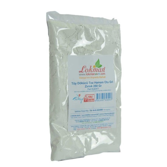 Tüy Dökücü Toz Hamam Otu Gri Zırnık Bay Bayan 250 Gr Paket Tüy Dökücü Toz Hamam Otu Gri Zırnık Bay Bayan 250 Gr Paket