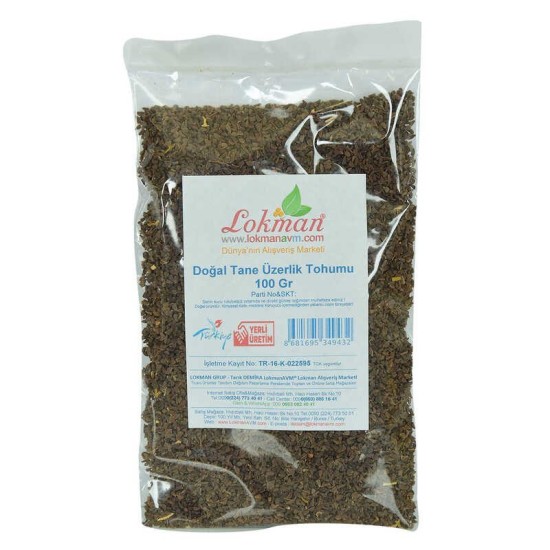 Üzerlik Tohumu Tane Doğal 100 Gr Paket Üzerlik Tohumu Tane Doğal 100 Gr Paket
