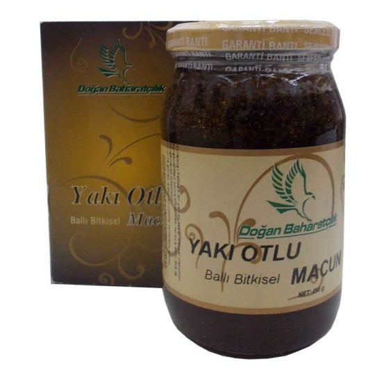 Yakı Otlu Ballı sel Karışım Cam Kavanoz 450 Gr Yakı Otlu Ballı sel Karışım Cam Kavanoz 450 Gr