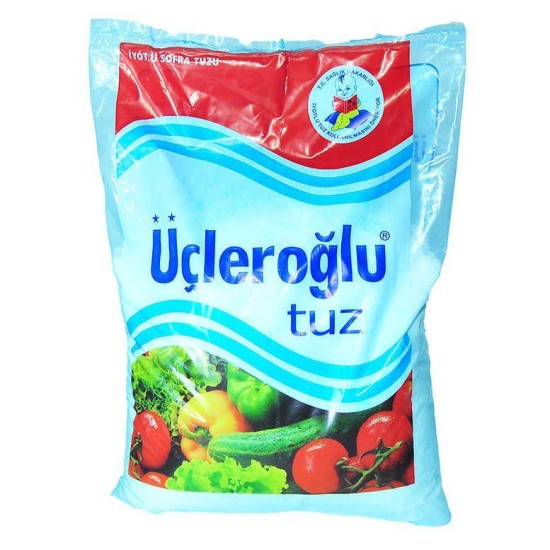 Yemeklik İyotlu Öğütülmüş Kalın Sofra Tuzu 1500 Gr Yemeklik İyotlu Öğütülmüş Kalın Sofra Tuzu 1500 Gr