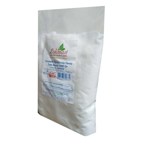 Yemeklik Öğütülmüş Deniz Tuzu Beyaz 1000 Gr Yemeklik Öğütülmüş Deniz Tuzu Beyaz 1000 Gr