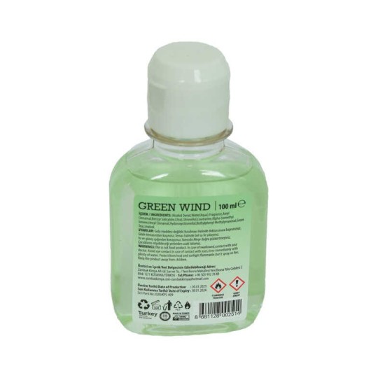 Yeşil Çaylı Kolonya Green Wınd Eau De Cologne 80 Derece 100 ML Yeşil Çaylı Kolonya Green Wınd Eau De Cologne 80 Derece 100 ML