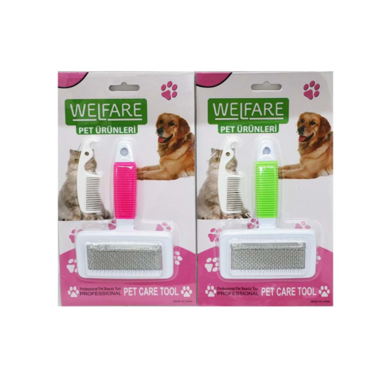 Fosforlu Kedi Köpek Tarağı 5x9 cm - 14 cm Fosforlu Kedi Köpek Tarağı 5x9 cm - 14 cm