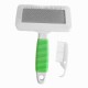Temizleme Aparatlı Kedi Köpek Tarağı 12 cm-15 cm Large Yeşil Temizleme Aparatlı Kedi Köpek Tarağı 12 cm-15 cm Large Yeşil