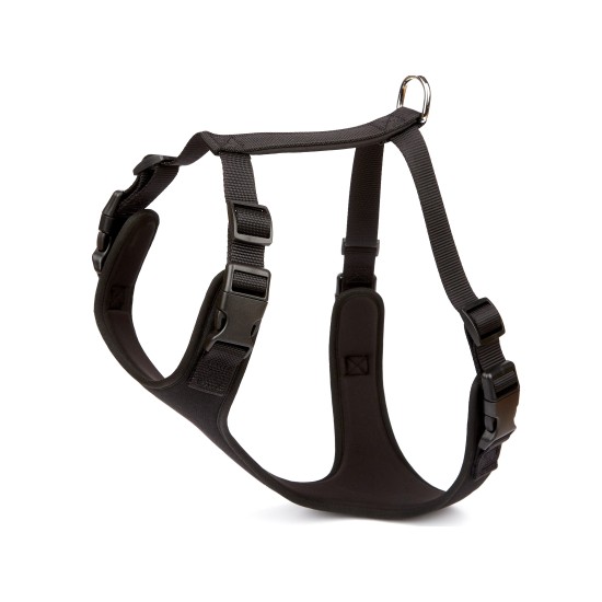 Havalı Ped Dokuma Köpek Göğüs Tasması 60/85 cm Siyah Havalı Ped Dokuma Köpek Göğüs Tasması 60/85 cm Siyah