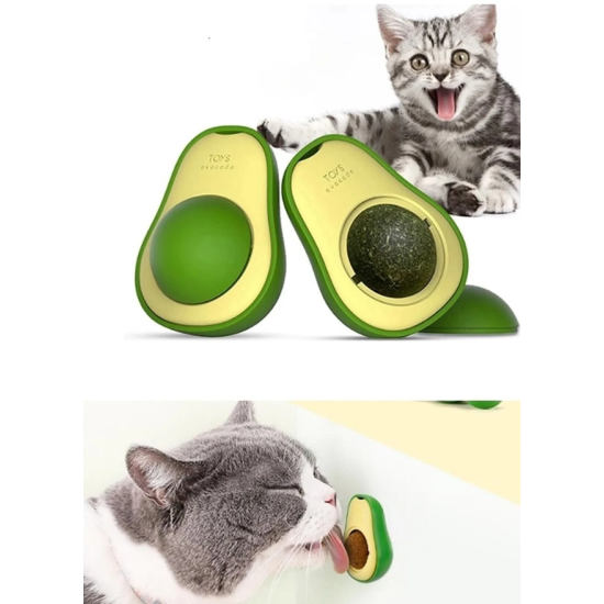 Avokado Şeklinde Catnipli Doğal Kedi Yalama Topu 6 Cm Avokado Şeklinde Catnipli Doğal Kedi Yalama Topu 6 Cm