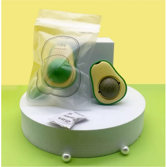 Avokado Şeklinde Catnipli Doğal Kedi Yalama Topu 6 Cm Avokado Şeklinde Catnipli Doğal Kedi Yalama Topu 6 Cm