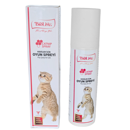 Biolive Kediler İçin Oyun Spreyi 150ml Biolive Kediler İçin Oyun Spreyi 150ml