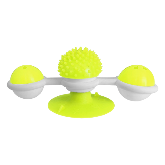 Vantuzlu Fırıldak Toplu Dönen Kedi Oyuncağı 8 cm-18 cm Sarı Vantuzlu Fırıldak Toplu Dönen Kedi Oyuncağı 8 cm-18 cm Sarı