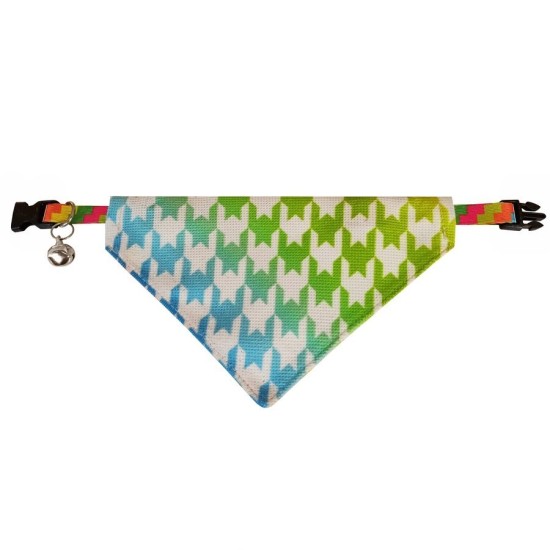 Kaz Ayağı Desenli Fular Kedi Ve Köpek Tasması 25-30 cm Kaz Ayağı Desenli Fular Kedi Ve Köpek Tasması 25-30 cm