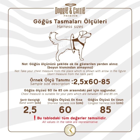 Köpek Bel Tasması 3cm-75 x 85 cm 3X-Large Tcu Köpek Bel Tasması 3cm-75 x 85 cm 3X-Large Tcu
