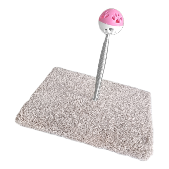 Yaylı Toplu Hacıyatmaz Kedi Aktivite Oyuncağı 16-20 cm Bej Yaylı Toplu Hacıyatmaz Kedi Aktivite Oyuncağı 16-20 cm Bej