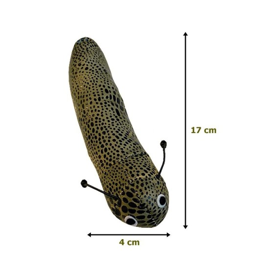 Kedi Oyuncağı Kedi Otlu Benekli Tırtıl 4-17 cm Yeşil Kedi Oyuncağı Kedi Otlu Benekli Tırtıl 4-17 cm Yeşil