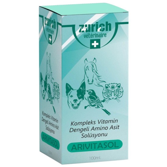 Arivitasol Evcil Hayvanlar İçin Kompleks Vitamin Ve Dengeli Aminoasit Solüsyonu 100 ml Arivitasol Evcil Hayvanlar İçin Kompleks Vitamin Ve Dengeli Aminoasit Solüsyonu 100 ml