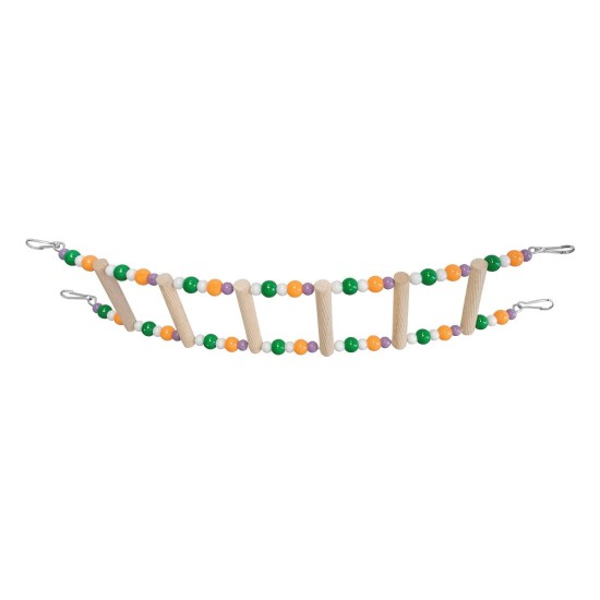 Renkli Boncuklu Ve Tünekli Kuş Merdiveni 7-30 cm Renkli Boncuklu Ve Tünekli Kuş Merdiveni 7-30 cm