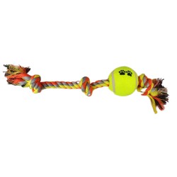 Tenis Toplu Uzun Düğümlü Köpek Diş İpi 7-40 cm Sarı