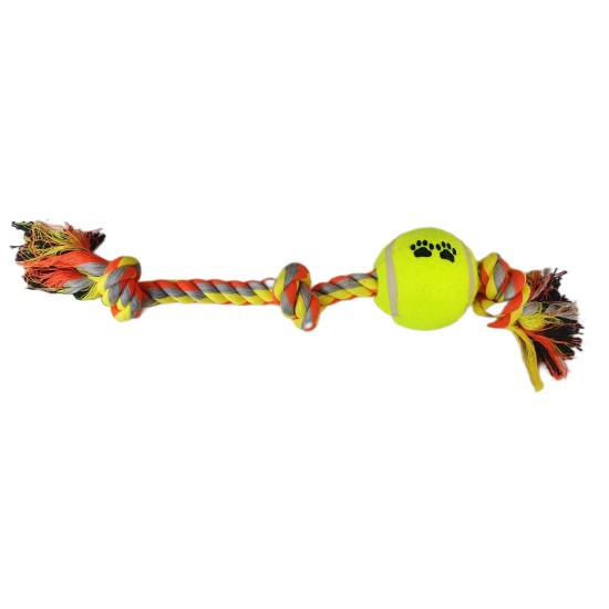 Tenis Toplu Uzun Düğümlü Köpek Diş İpi 7-40 cm Sarı Tenis Toplu Uzun Düğümlü Köpek Diş İpi 7-40 cm Sarı