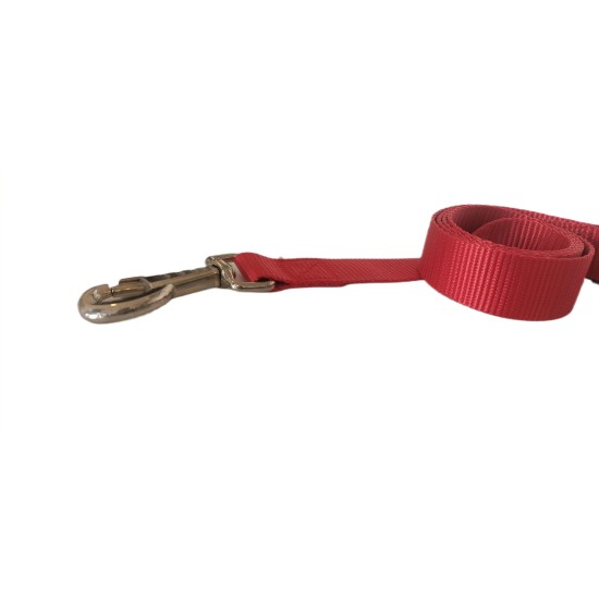 Köpek Gezdirme Kayışı 1,5 cm x 115 cm Kırmızı Köpek Gezdirme Kayışı 1,5 cm x 115 cm Kırmızı