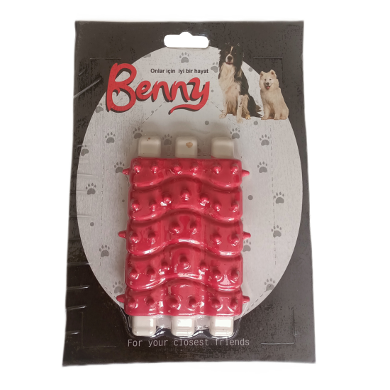 Benny Diş Kaşıma Köpek Oyuncağı Kaburga 10 cm 3 lü Benny Diş Kaşıma Köpek Oyuncağı Kaburga 10 cm 3 lü