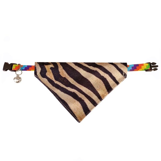 Kaplan Desenli Fular Kedi Ve Köpek Tasması 25-30 cm Kaplan Desenli Fular Kedi Ve Köpek Tasması 25-30 cm