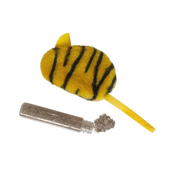 Kedi Oyuncağı Kaplan Desenli Peluş Fare 6-10-18 cm Kedi Oyuncağı Kaplan Desenli Peluş Fare 6-10-18 cm