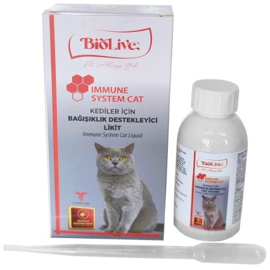 Biolive Immune Cat Kediler İçin Sıvı Vitamin 100ml Biolive Immune Cat Kediler İçin Sıvı Vitamin 100ml