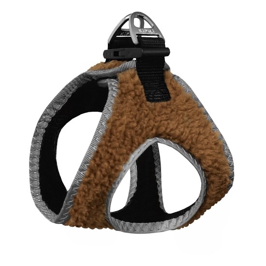 Üç Kilitli Kürklü Kedi Köpek Göğüs Tasması 20-24 cm XXX-Small Kahverengi Üç Kilitli Kürklü Kedi Köpek Göğüs Tasması 20-24 cm XXX-Small Kahverengi