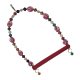 Boncuklu Ve Tünekli Kuş Salıncağı 10 cm-14 cm Bordo Boncuklu Ve Tünekli Kuş Salıncağı 10 cm-14 cm Bordo