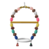 Renkli Boncuklu Oval Hlı Papağan Salıncağı 15 cm-23 cm