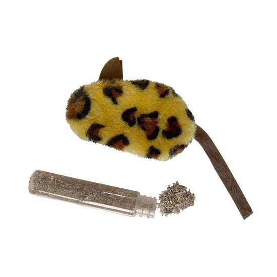 Kedi Oyuncağı Leopar Desenli Peluş Fare 6-10-18 cm Kedi Oyuncağı Leopar Desenli Peluş Fare 6-10-18 cm