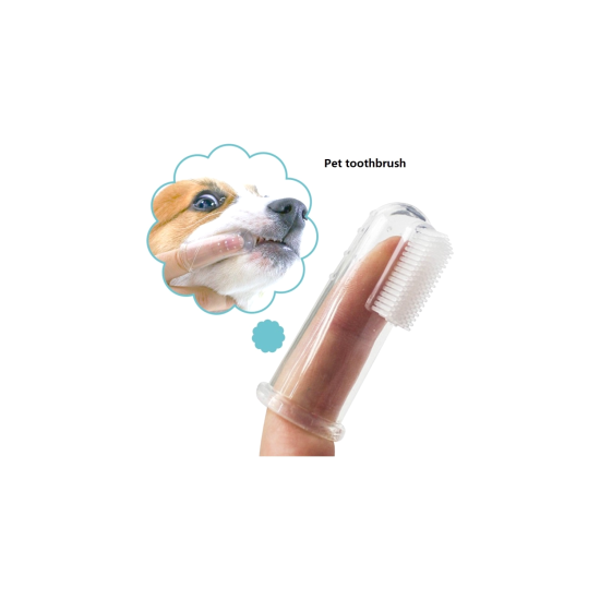 Kedi ve Köpek Parmak Diş Fırçası 5.5 cm Şeffaf Kedi ve Köpek Parmak Diş Fırçası 5.5 cm Şeffaf