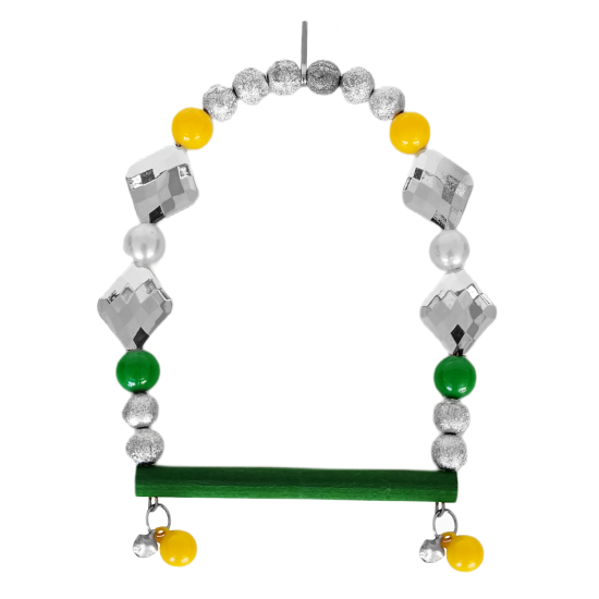 Kuş Salıncağı Büyük Parlak Boncuklu 10-16 cm Kuş Salıncağı Büyük Parlak Boncuklu 10-16 cm
