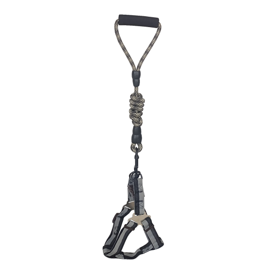 Köpek Göğüs Tasma Seti Dalga Desenli 1.5 cm*35-48 cm Siyah-Beyaz Köpek Göğüs Tasma Seti Dalga Desenli 1.5 cm*35-48 cm Siyah-Beyaz