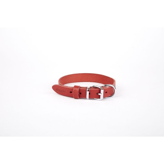 Deri El Yapımı Köpek Boyun Tasması 2x30-35 cm Kırmızı Deri El Yapımı Köpek Boyun Tasması 2x30-35 cm Kırmızı