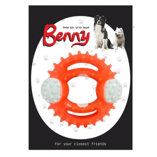 Benny Diş Kaşıma Köpek Oyuncağı Yuvarlak 9,5 cm Tcu Benny Diş Kaşıma Köpek Oyuncağı Yuvarlak 9,5 cm Tcu