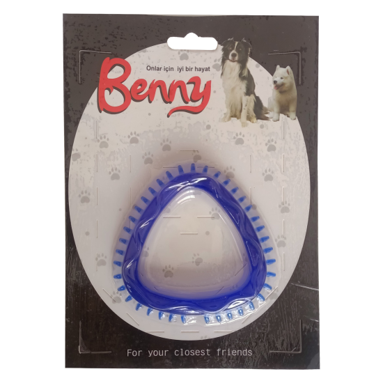 Benny Köpek Oyuncağı Üçgen 8 x 8.5 cm Mavi Benny Köpek Oyuncağı Üçgen 8 x 8.5 cm Mavi