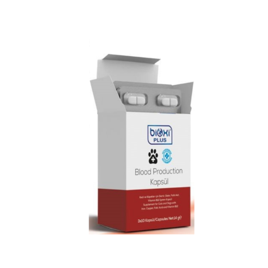 Bioxi Plus Blood Production Kapsül Demir Bakır Folik Asi B vitamini 30 kapsül Bioxi Plus Blood Production Kapsül Demir Bakır Folik Asi B vitamini 30 kapsül
