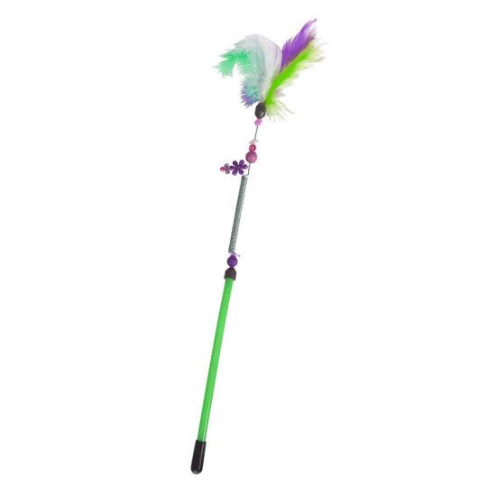 Yaylı Kedi Oyun Oltası 45 cm - 57 cm Yeşil Yaylı Kedi Oyun Oltası 45 cm - 57 cm Yeşil