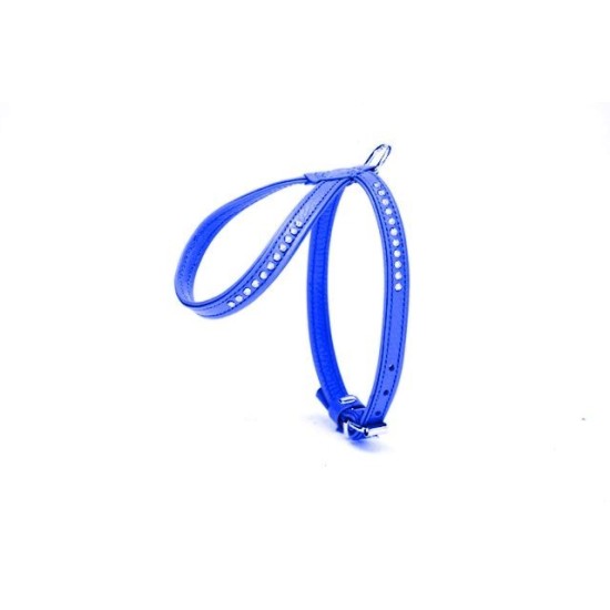 Taşlı Deri Köpek Göğüs Tasması 1,2 x 29-40 cm Mavi Taşlı Deri Köpek Göğüs Tasması 1,2 x 29-40 cm Mavi