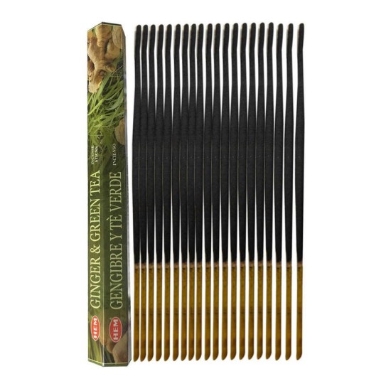 Zencefil Yeşil Çay Kokulu 20 Çubuk Tütsü - Ginger Green Tea Zencefil Yeşil Çay Kokulu 20 Çubuk Tütsü - Ginger Green Tea