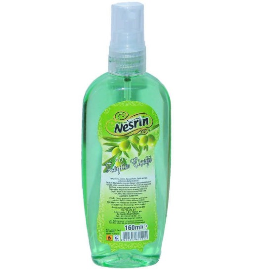 Zeytin Çiçeği Kolonyası 60 Derece Pet Şişe Sprey 160 ML Zeytin Çiçeği Kolonyası 60 Derece Pet Şişe Sprey 160 ML