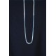 İtalyan Çelik Kolye 45cm 4mm Paslanmaz Gümüş