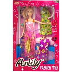 Anlily Yedek Elbiseli Bebek Seti - 02252 (Lisinya)
